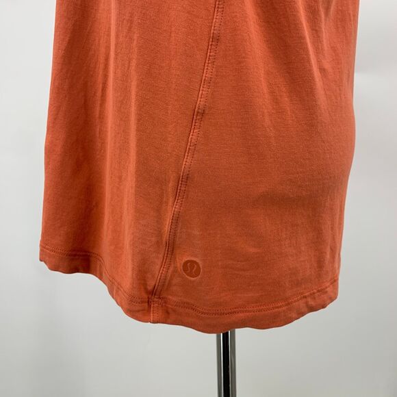Lululemon All Yours Tank Top Womens 6 Orange Oversized Low Cut Sleeveless *READ - Picture 6 of 11